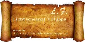 Lichtscheindl Filippa névjegykártya
